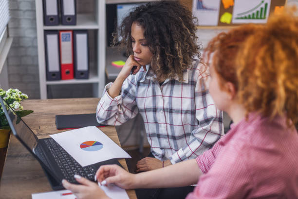 istock Two young women working together in the office 2066016645