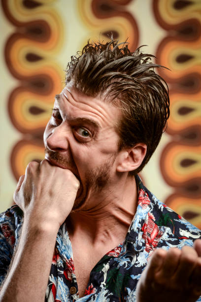 istock Funny portrait vintage style man 2066017683