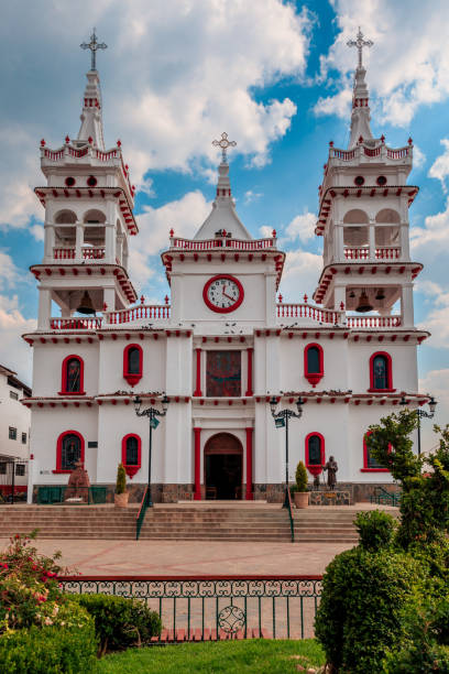 istock Cathedral building amidst lush greenery: Mazamitla, Jalisco, Mexico 2066023521