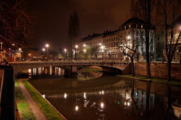 istock Strasbourg by night in France 2066035566