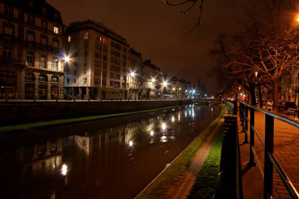 istock Strasbourg by night in France 2066035567