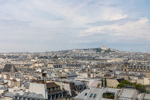 Aerial view of the Hotel des Invalides from Tour Montparnasse observation desk - Paris, France