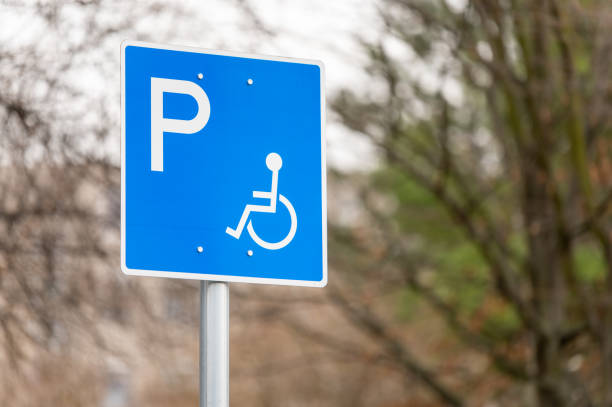 istock Disabled parking only traffic sign 2066061582