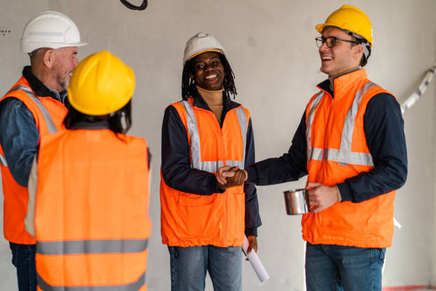 istock Joyful Team Spirit at Construction Site 2066134625