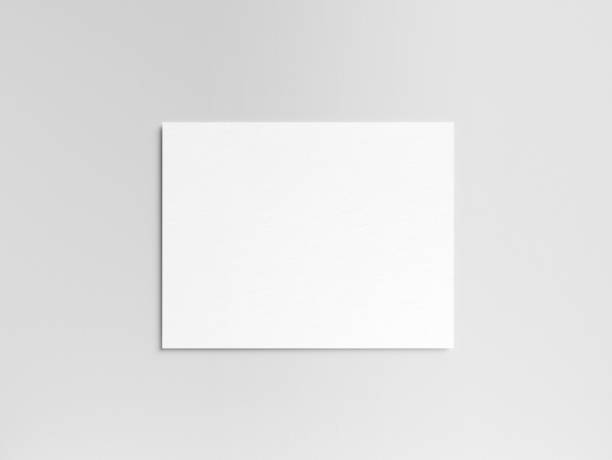 istock Blank horizontal letter paper size paper mockup 2066171282