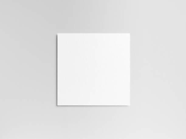 istock Blank square paper card mockup 2066172135