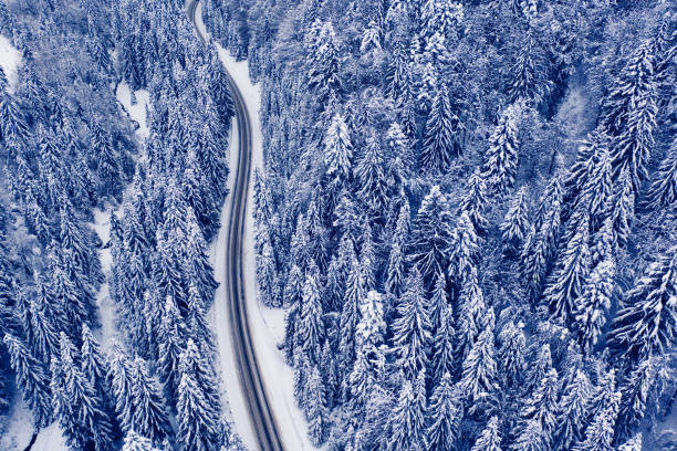 istock Mountain Silence: Winter's Embrace Captured from Above 2066174904