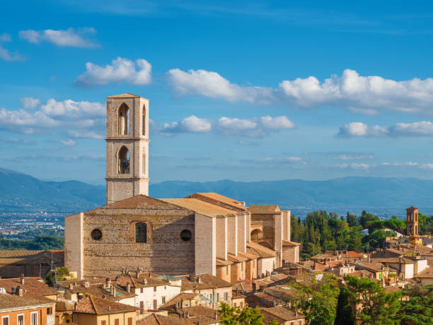 istock Perugia historic center skyline 2066192911