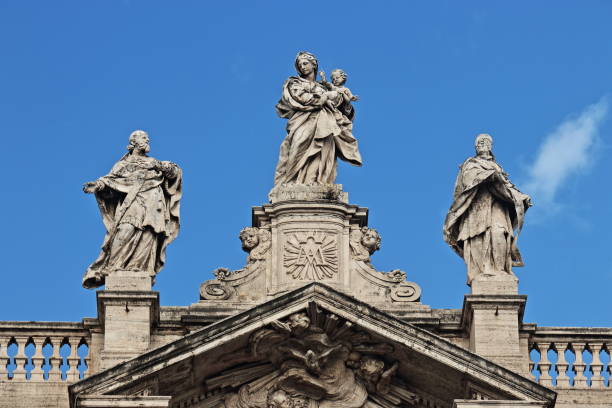 The Basilica of Santa Maria Maggiore (Basilica Papale di Santa Maria Maggiore)—among the first churches in the world dedicated to the Virgin Mary—sits on the summit of Esquiline Hill. An extraterritorial property of the Vatican, it is one of the city’s four major basilicas and has one of the best preserved Byzantine interiors in Rome