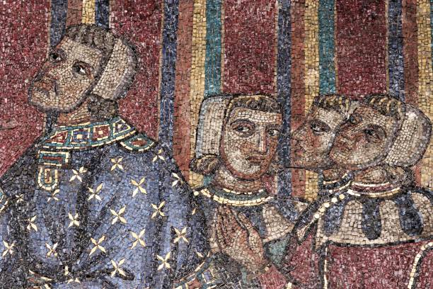 mosaic in Lund Cathedral depicting the last judgement