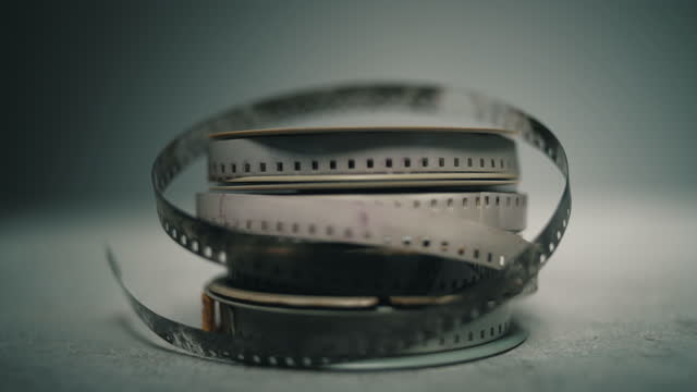 Vintage 8mm home movies on film spools