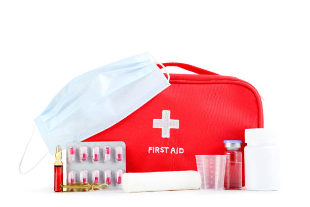 istock First aid kit with medical supplies isolated on white background 2066265232
