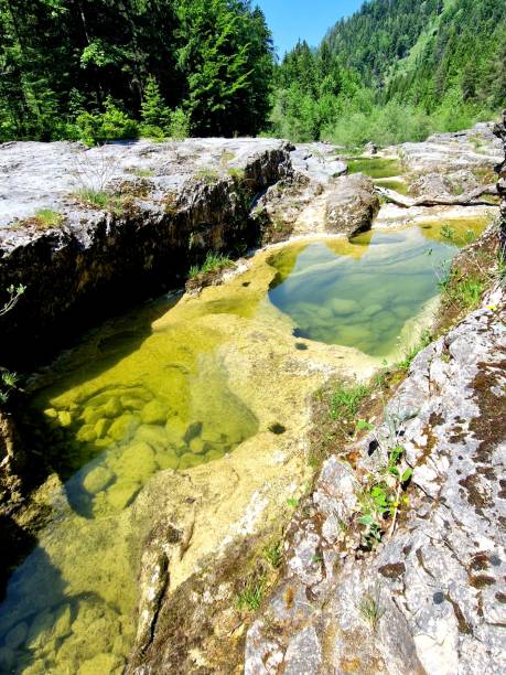 istock clear fresh water in rock bath Faistenau 2066354375