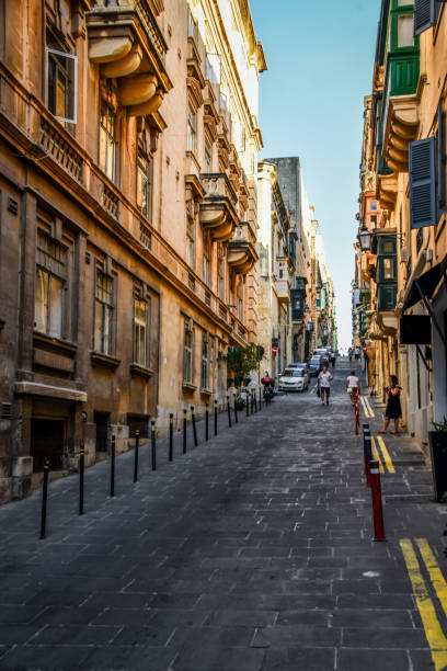 istock Pedestrian Downhill Street In Valletta, Malta 2066387062