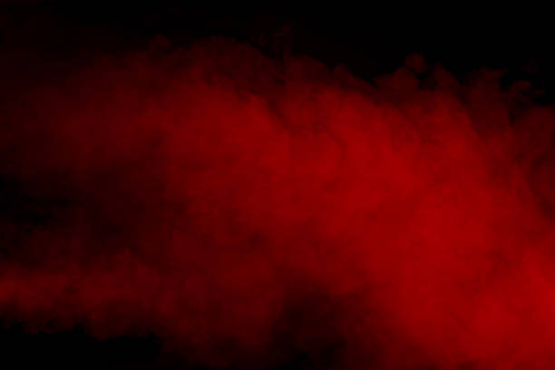 istock Orange and red steam on a black background. 2066470598