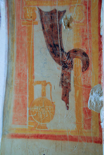 istock Fresco at David Gareji: a 6th-century rock-hewn Georgian Orthodox monastery complex 2066552168