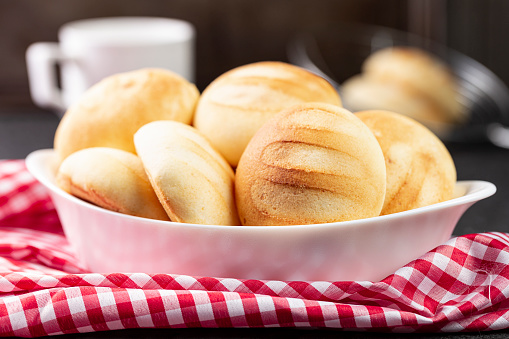 Delicious and nutritious almojábanas or pandebono, a food based on cassava flour and cheese