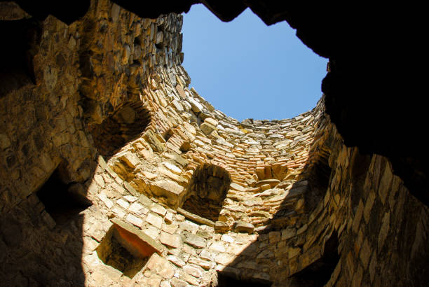 istock Inside view of a watchtower, Ananuri Castle, Georgia 2066578427