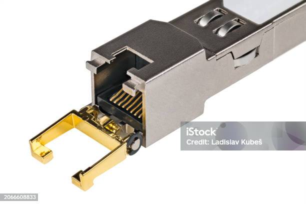 Standardized Modular Hotpluggable Network Interface Module On A White ...