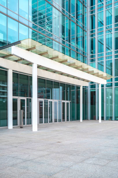 istock Glass office building entrance 2066613538