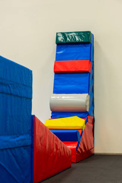 istock Dynamic Gym Setup for Kids: Colorful and Safe Equipment for Active Playtime. 2066640001