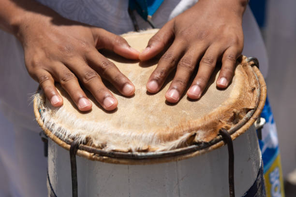 istock Percussionist's hands resting on top of the atabaque. 2066663357