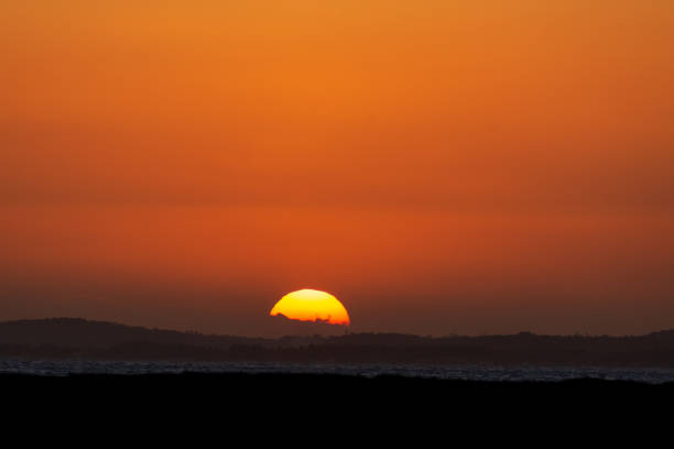 Beautiful and dramatic sunset. Splendid afternoon. Live nature.