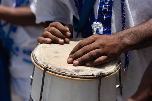 istock Percussionist's hands resting on top of the atabaque. 2066663366