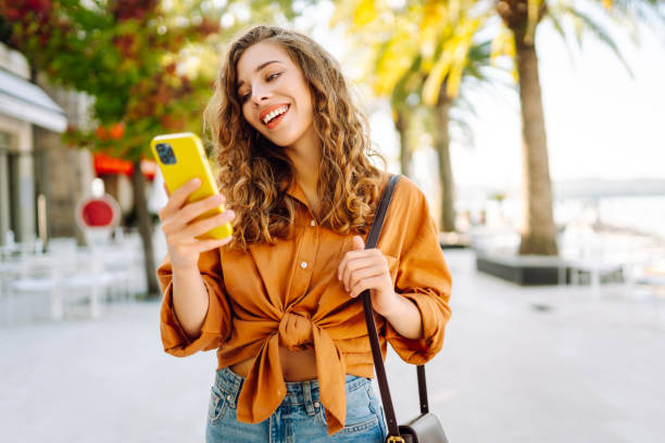 istock Young woman on vacation smiling happy. 2066705051