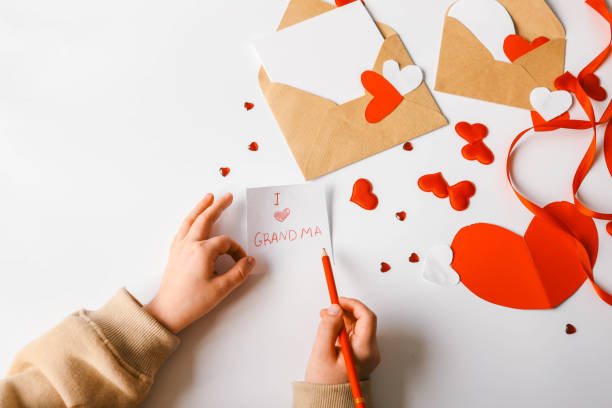 istock Text: I love grandma, children's creativity gift 2066720430