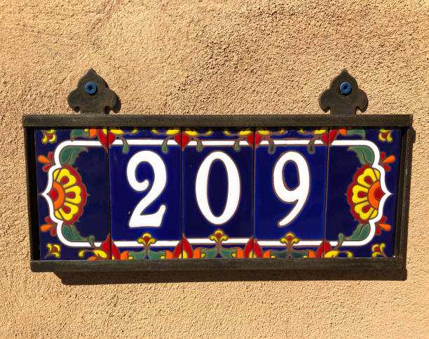istock USA Southwest: House Number 209 Tile Street Address 2066775248