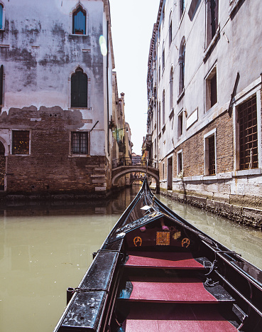 The Grand Canal and Basilica Santa Maria della Salute in Venice, Italy