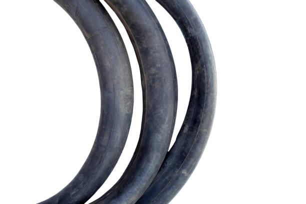 Old inner tube of  bicycle