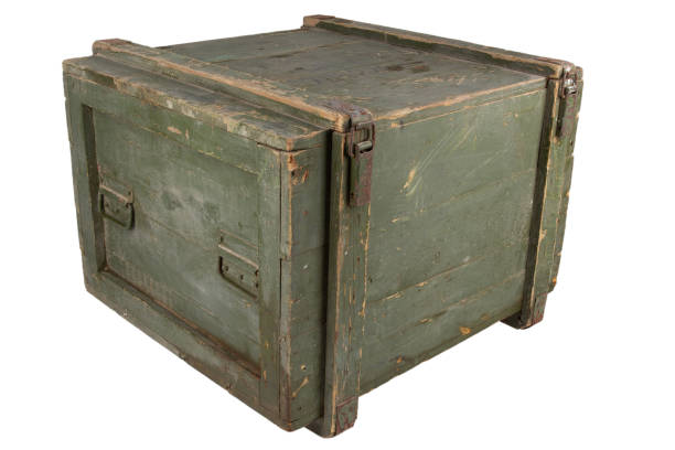 istock Army ammunition wooden crate. 2066864620