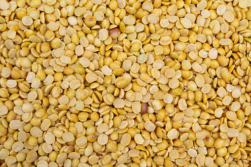 Toor dal or arhar dal close-up view