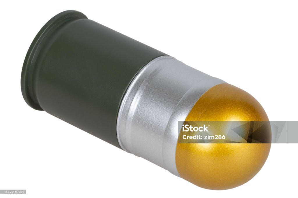 40 Mm Grenade Launcher Round For Automatic Grenade Launcher Stock Photo