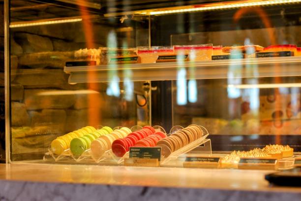 istock Various types of pastry and bakery in a bakery store. 2066912309