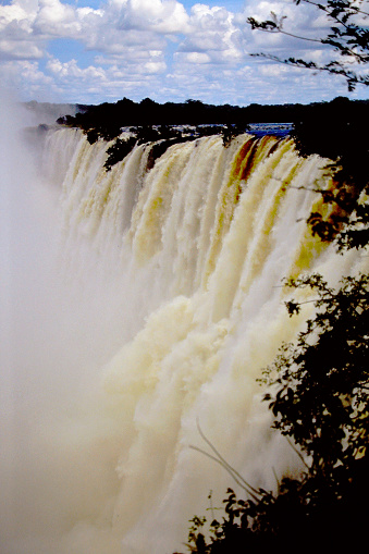 Victoria Falls, taken on old slide film.
