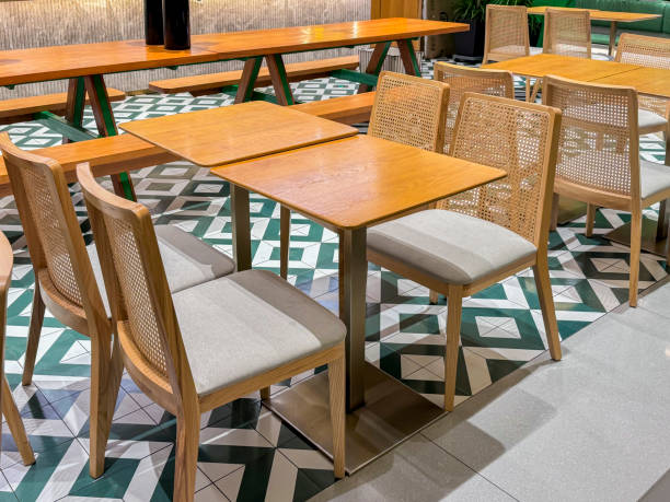 istock The tables and chairs in the restaurant 2066971211