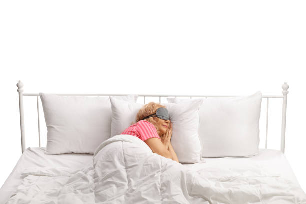 Close up photo of woman taking a nap at home, focus on hand.