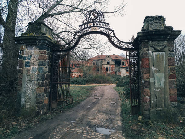 Old Abandoned Palace in Glinka, Poland, Lower Silesian