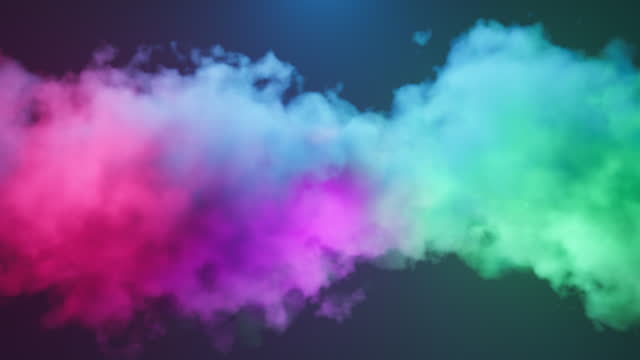 Animated colorful smoke.