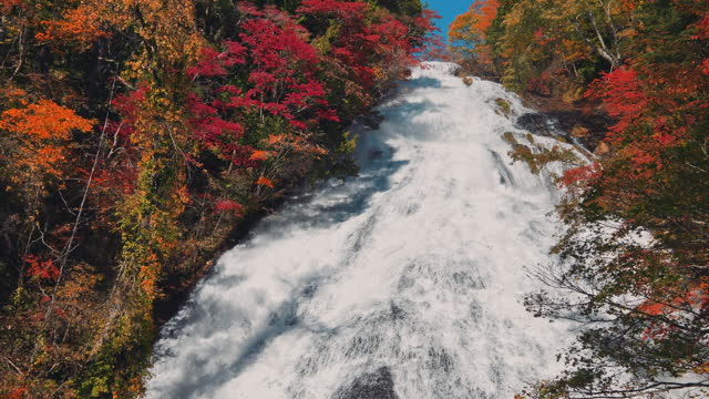 Waterfall in Autumn at Nikko japan