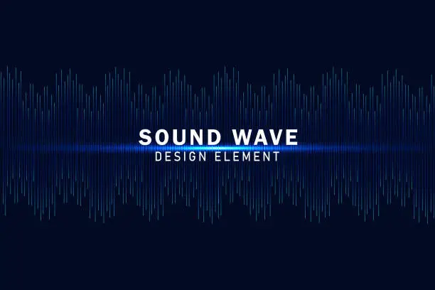 Vector illustration of Sound wave equalizer vector design