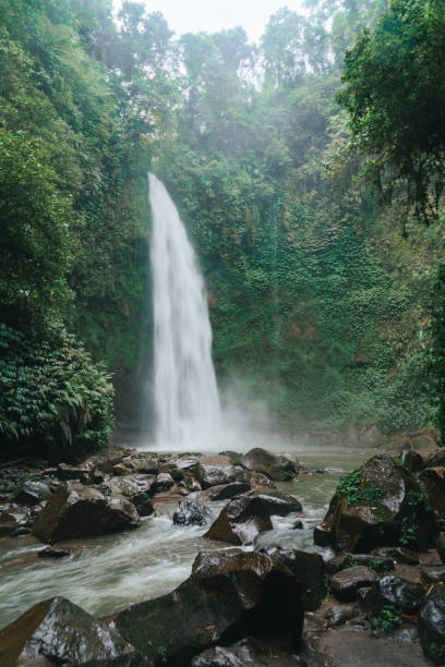 istock Scenic  powerful waterfall on Bali island 2067372916