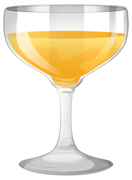 векторная иллюстрация наполненного бокала для �вина. - barware stock illustrations