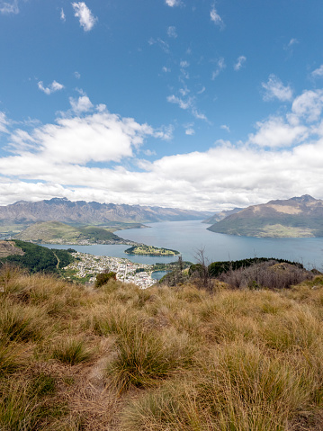 Ben Lomond Mountain Views Encompassing Queenstown, Lake Whakatipu, and Surrounding Ranges, New Zealand