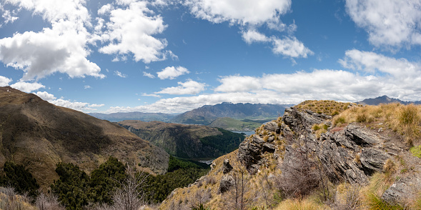 Ben Lomond Mountain Views Encompassing Queenstown, Lake Whakatipu, and Surrounding Ranges, New Zealand