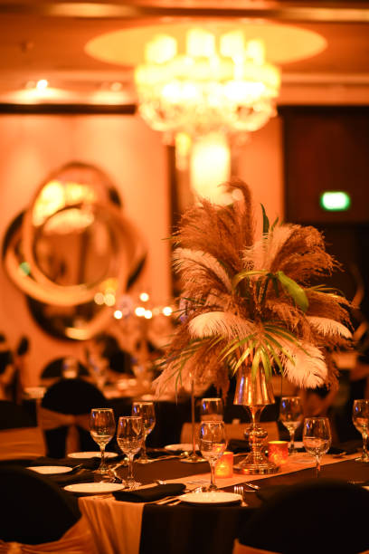 istock A beautiful table decoration with dry leaves 2067486603