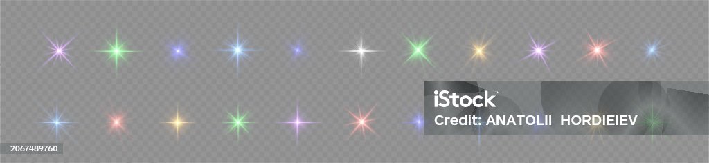 Color Star Vector Color Star Stock Illustration - Download Image Now - Abstract ...